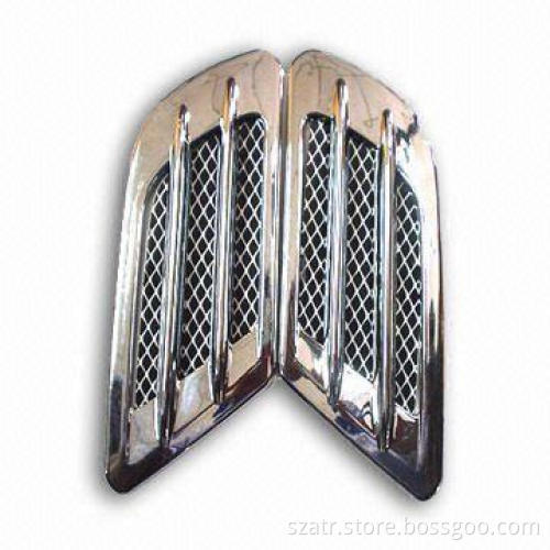 Black Chrome Carbon Air Flow for Automobile, Made of Plastic